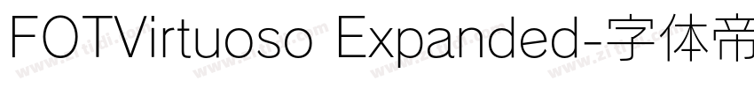 FOTVirtuoso Expanded字体转换